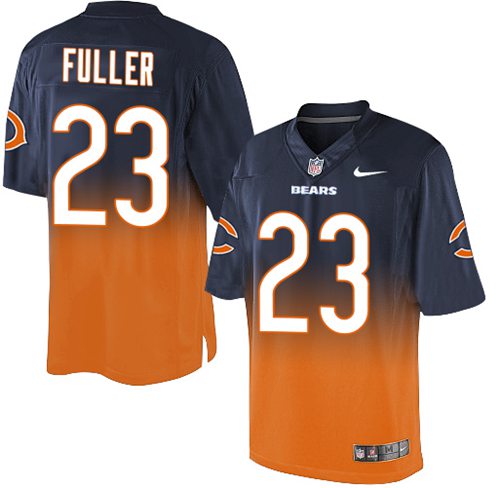 Nike Bears #23 Kyle Fuller Navy Blue/Orange Men's Stitched NFL Elite Fadeaway Fashion Jersey - Click Image to Close